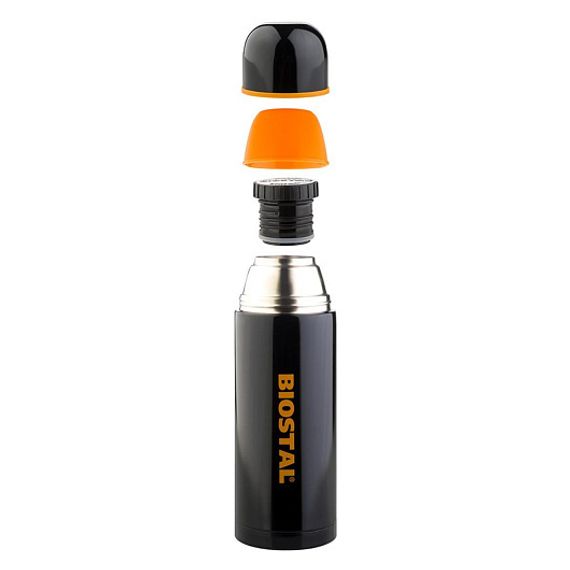 Термос &#39;BIOSTAL-СПОРТ&#39; с узкой горл. и круг. кр.,ЧЕРНЫЙ, 1,2л. (NBP-1200С) Biostal