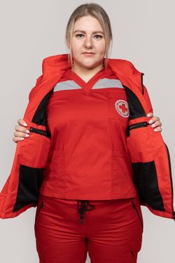 Ветровка Скорая помощь MedicLine женская цв. КРАСНЫЙ