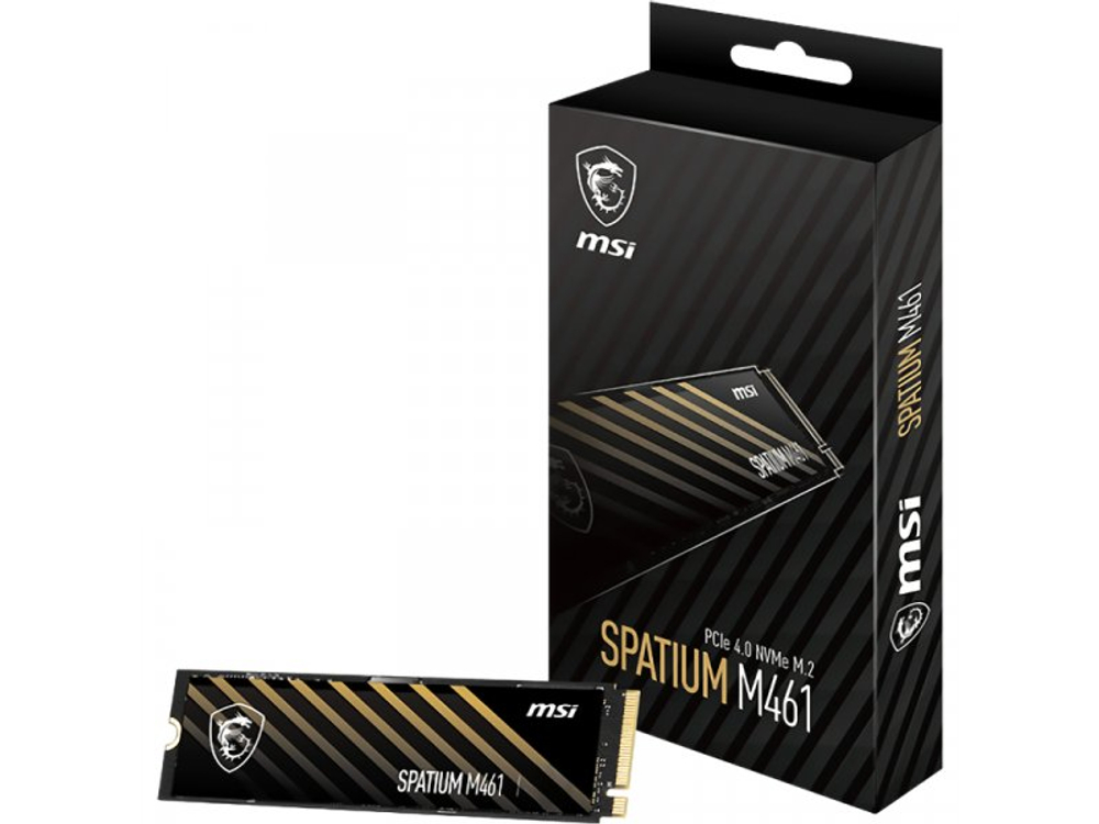 SSD накопитель MSI Spatium M461 1ТБ, M.2 2280, PCIe 4.0 x4, NVMe [S78-440L1D0-P83]