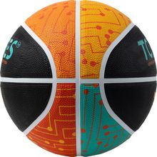 Мяч баскетбольный TORRES TT, р.7, резина, нейлон. корд, бут. кам., черный-мультиколор