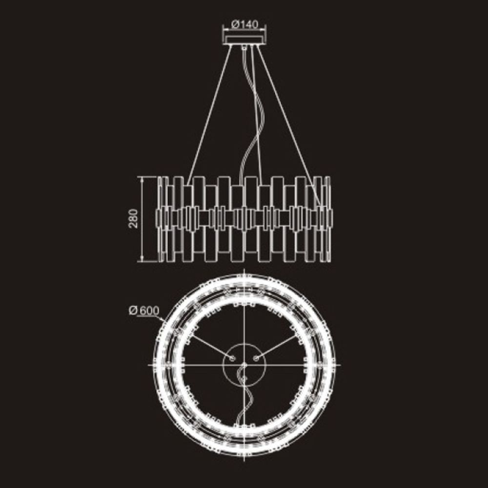 Люстра P68073-14 gold