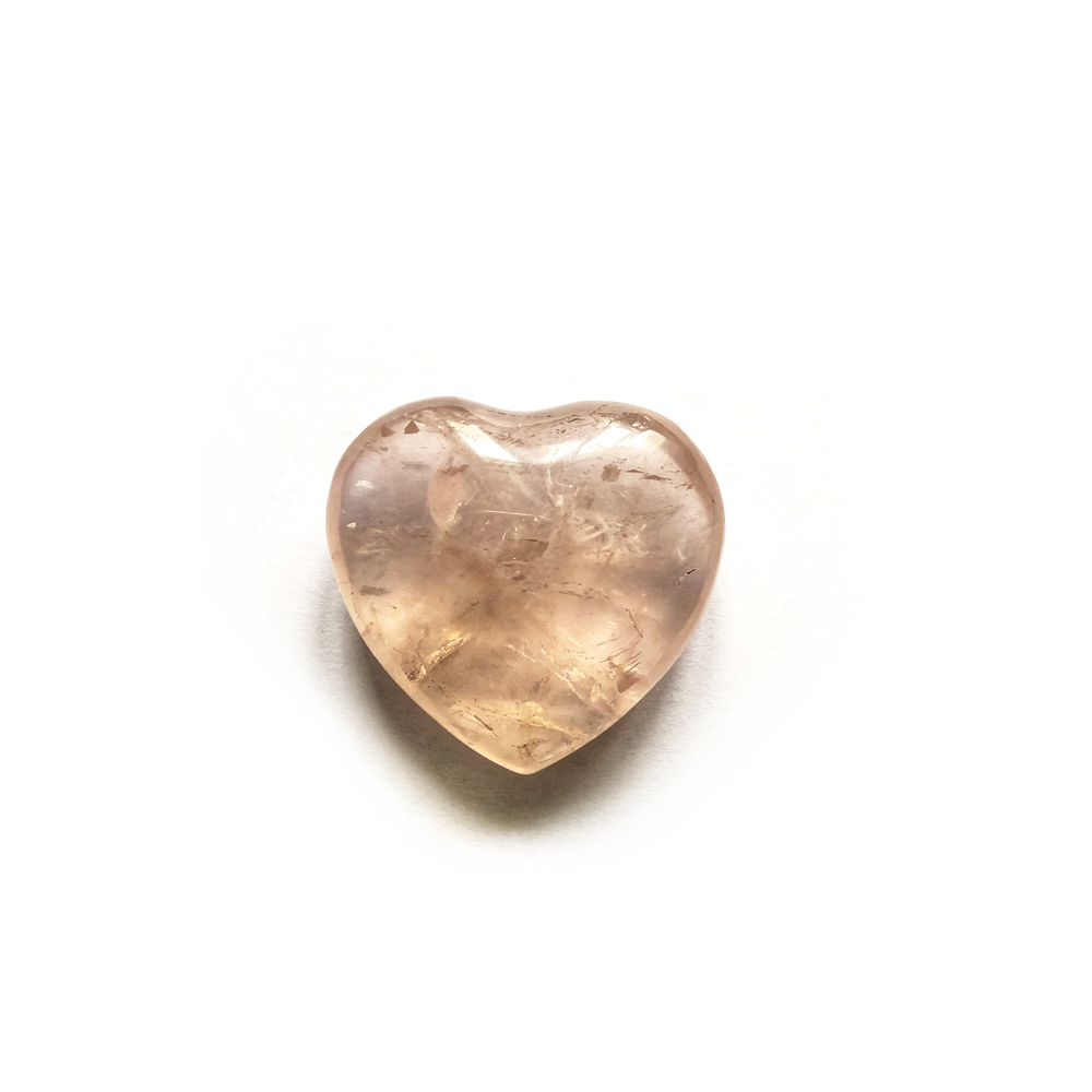 Сердце розовый кварц, 1 шт (10-15 гр)