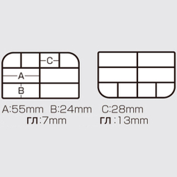 Коробка рыболовная Versus VS-388SD Black