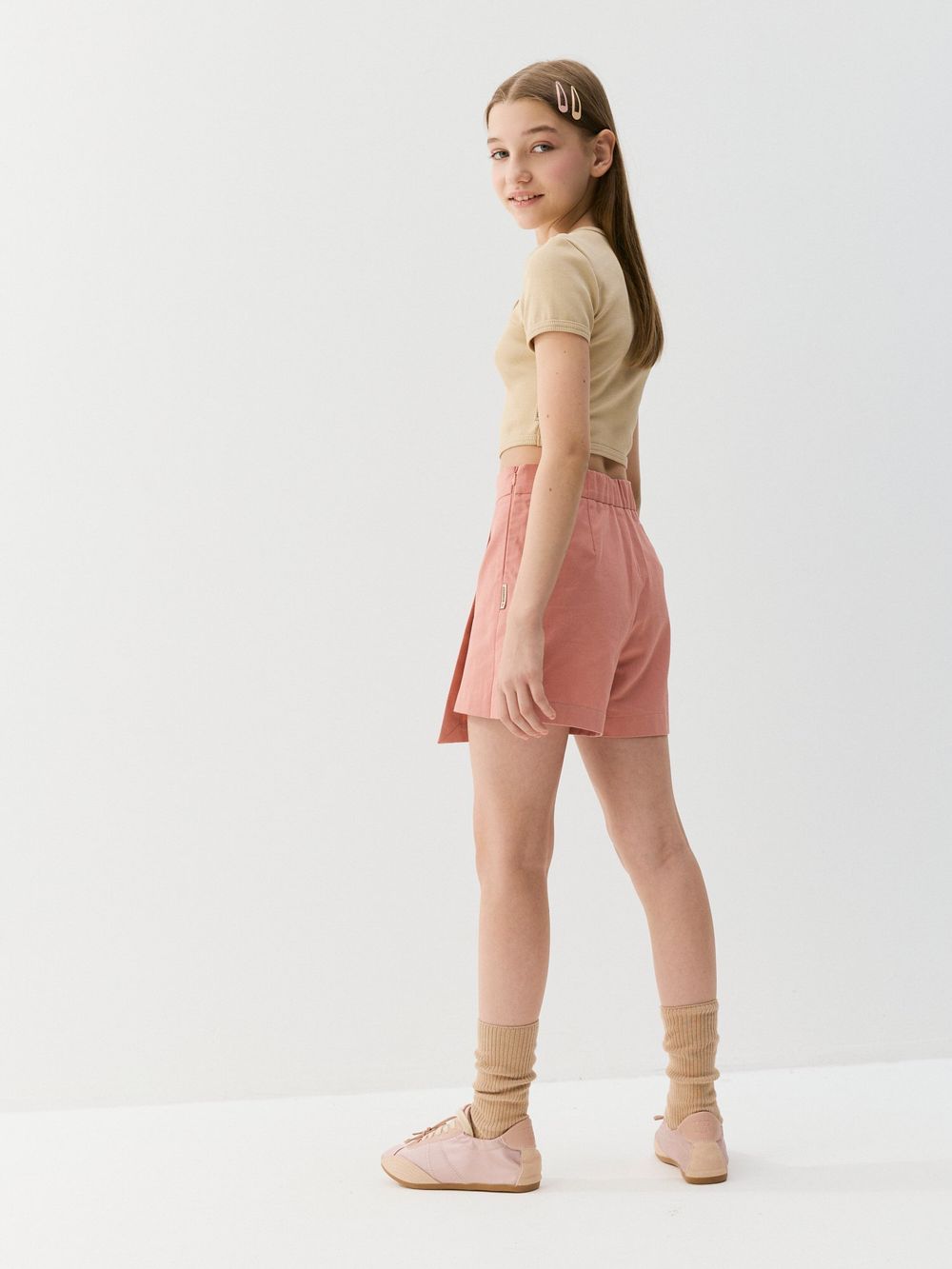 Юбка-шорты "Роза" из габардина 7+