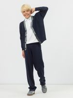 Кардиган для мальчика на пуговицах в школу AT1078 синий