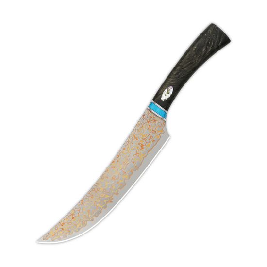 Нож QSP QS-KK-006B Butcher Knife с клинком из стали Damascus, рукоять дерево