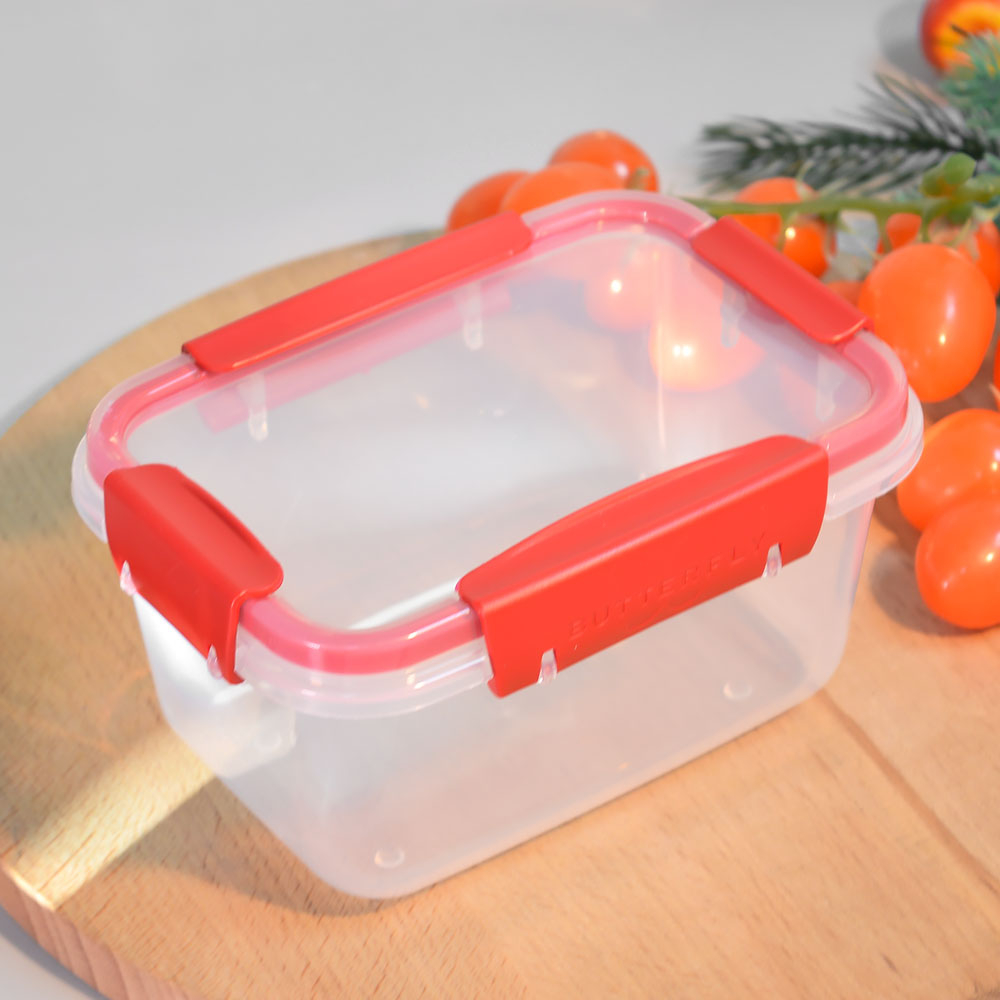 Контейнер 0,75л герметичный "Butterfly bright" (красный)