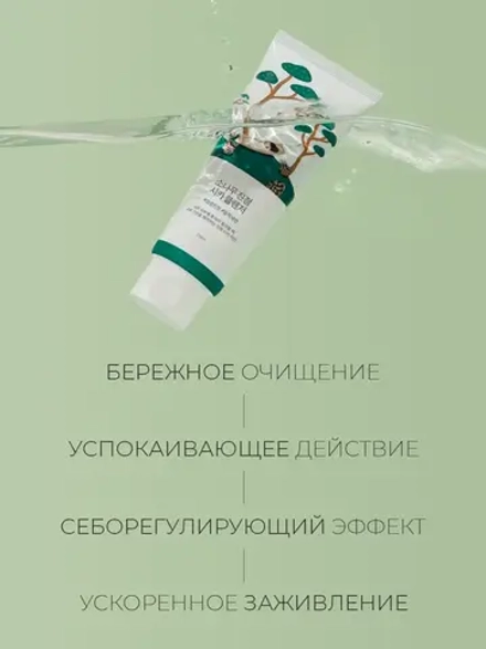 Round Lab Очищающая пенка с экстрактом сосны и центеллы Pine Calming Cica Cleanser 150 мл