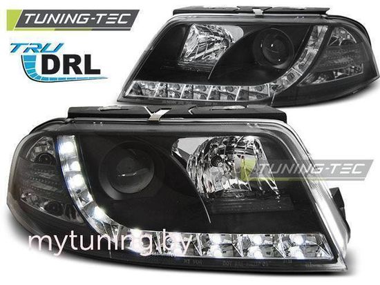 Передние фары tru drl black для VW Passat B5 GP