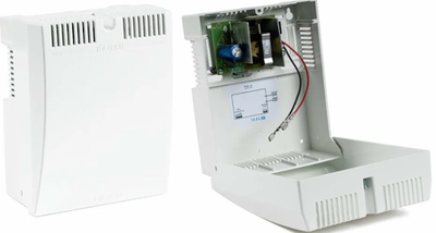 РАПАН-60П, источник питания 12В 6А пластиковый корпус под АКБ 7 Ач защита АКБ