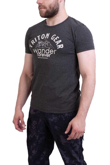 Футболка "WANDER FOREVER" (т.серый)