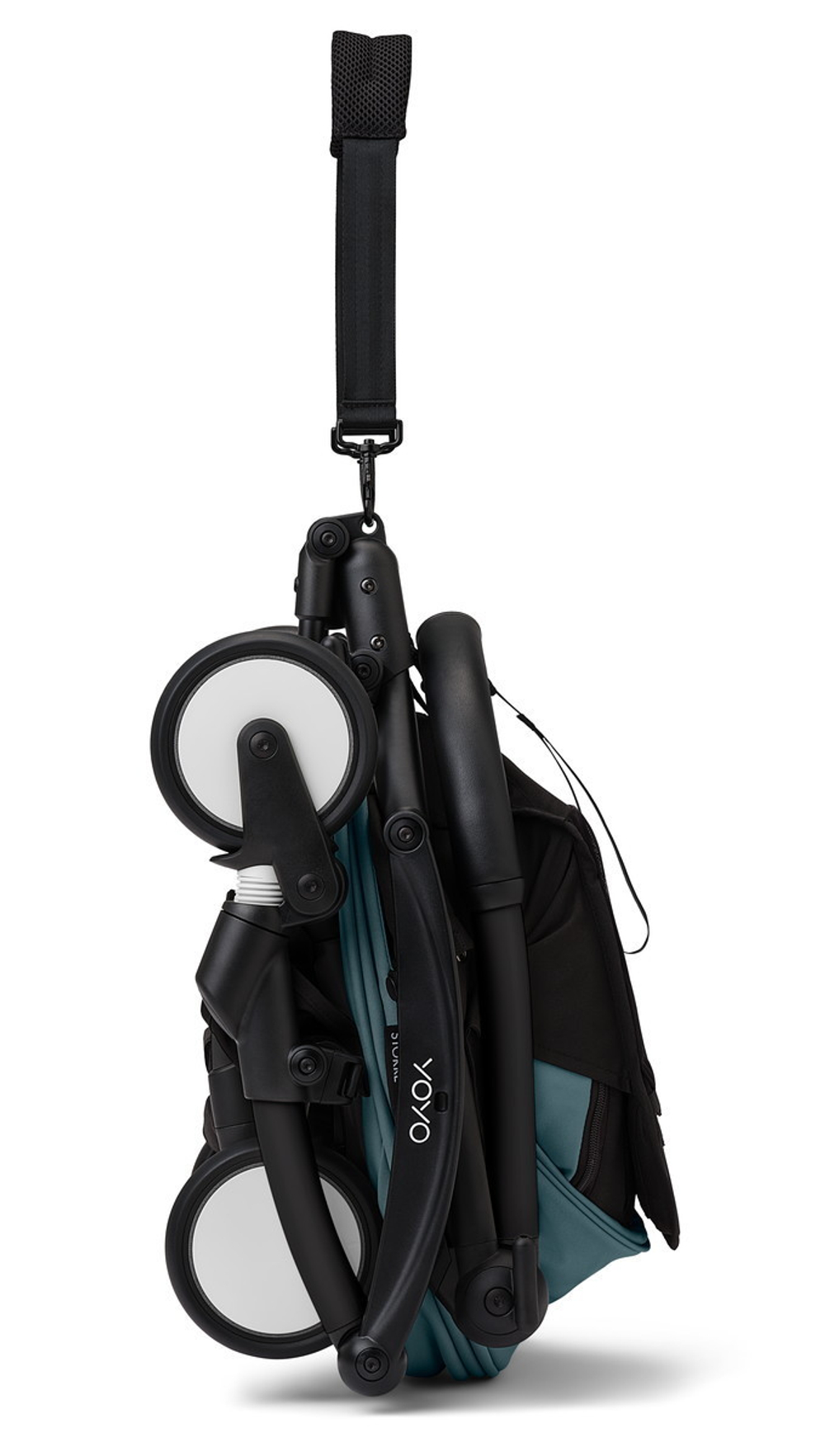 Коляска Stokke YOYO3 Newborn Pack рама чёрная Black 2 в 1 Aqua