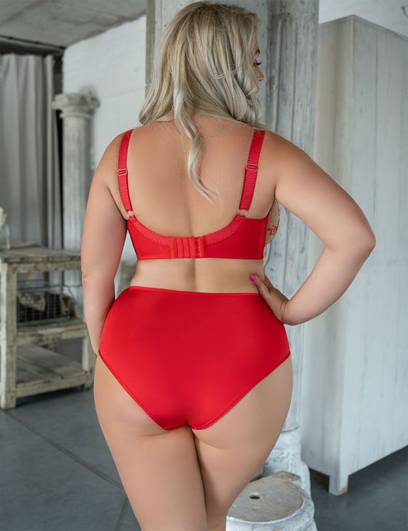 Трусы Kris Line Sweetheart слипы Hight Waist (красный/оранжевый)