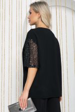 Блуза Богема (черная) Б12229-41 LT Collection