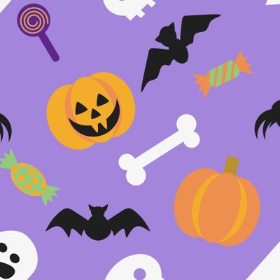 Halloween сиреневый pattern