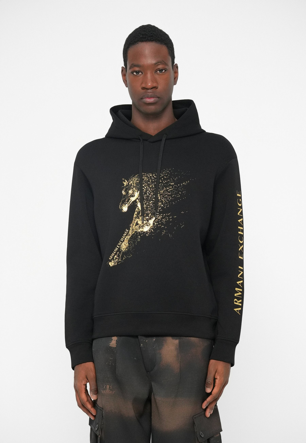 Armani Exchange UNISEX - Толстовка с капюшоном - Чёрный