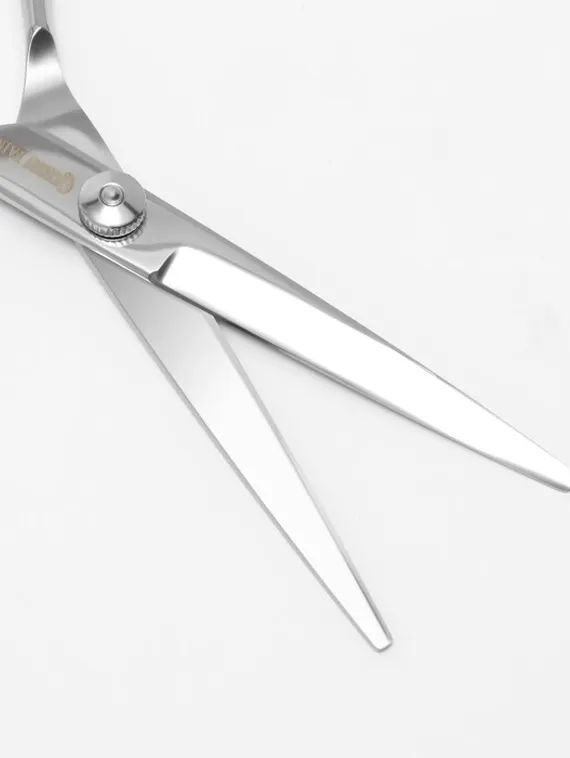 Ножницы парикмахерские с упором, лезвие — 6 см, цвет серебристый