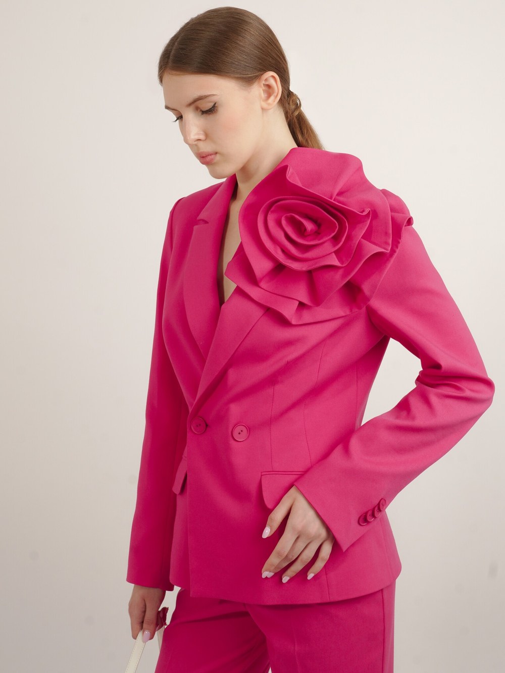 Жакет с розой Queen Elizabeth, fuchsia