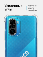 Чехол ROSCO для Poco F3 оптом (арт. XM-PF3-HARD-TPU-TRANSPARENT)