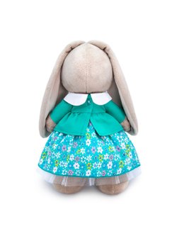 Мягкая игрушка Зайка Ми в бирюзовой курточке 25см