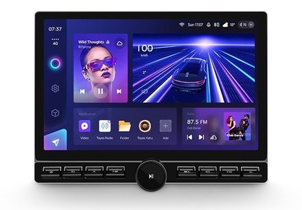 Магнитола с кнопками в рамку 9" или 10" - Teyes CC3-2K монитор 13" QLED+2K на Android 10, CarPlay, 4G SIM-слот