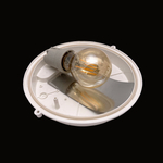 Настенно-потолочный влагозащищённый негорючий светильник с рассеивателем из поликарбоната под патрон Е 27, IP54, 60 Вт