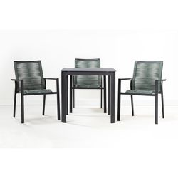 Стол обеденный Leif, 80х80 см, темно-серый