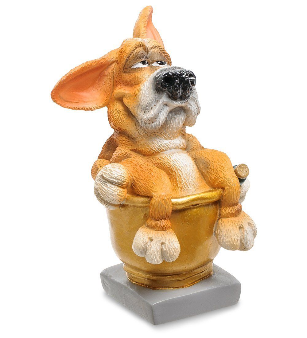 RV-905 Статуэтка Собака Фоксхаунд «Желаю полной золотой чаши» (W.Stratford)