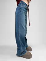 Джинсы Loloblues 18280 широкие с ярким шнурком