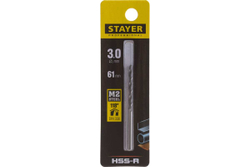 Сверло Professional по металлу HSS-R (3х33х61 мм; М2; DIN 338) Stayer 29602-3