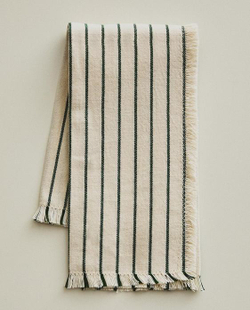 ZARA HOME САЛФЕТКИ С БАХРОМОЙ В ПОЛОСКУ (2 ШТ.), ЭКРЮ