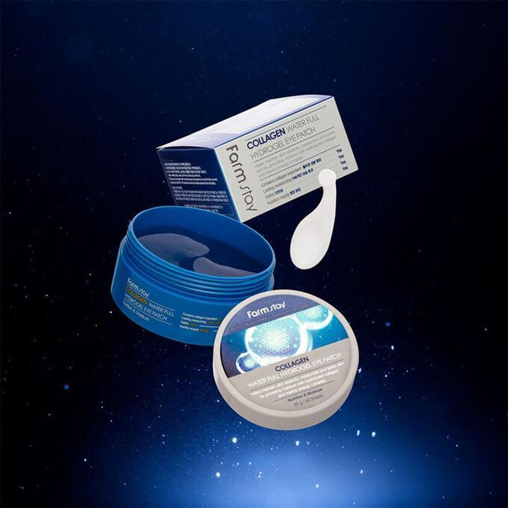 Гидрогелевые патчи с экстрактом икры и коллагеном FARMSTAY Caviar&Collagen Hydrogel Eye Patch 60 шт