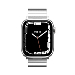 Стальной блочный браслет MAGEASY Maestro для Apple Watch 38, 40, 41 и 42 мм Браслет из нержавеющей стали с раскладывающейся застёжкой