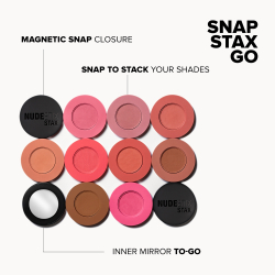 Nudestix Stax All Over Color Blush Balm - Многофункциональный макияж для глаз, губ и лица, 2,5 g