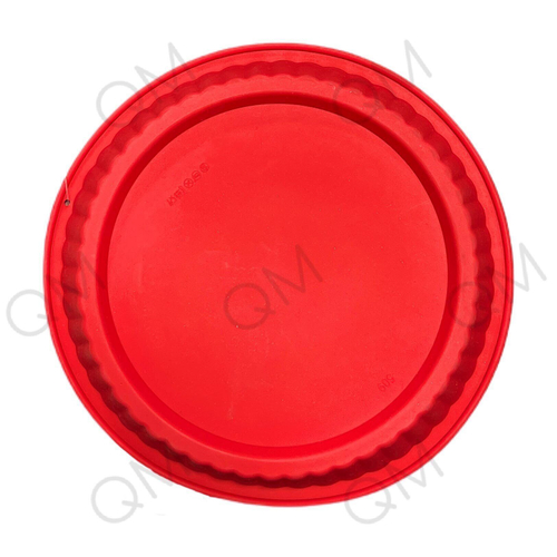 Форма для выпечки «Рифлёный круг», D=27 см (красный)