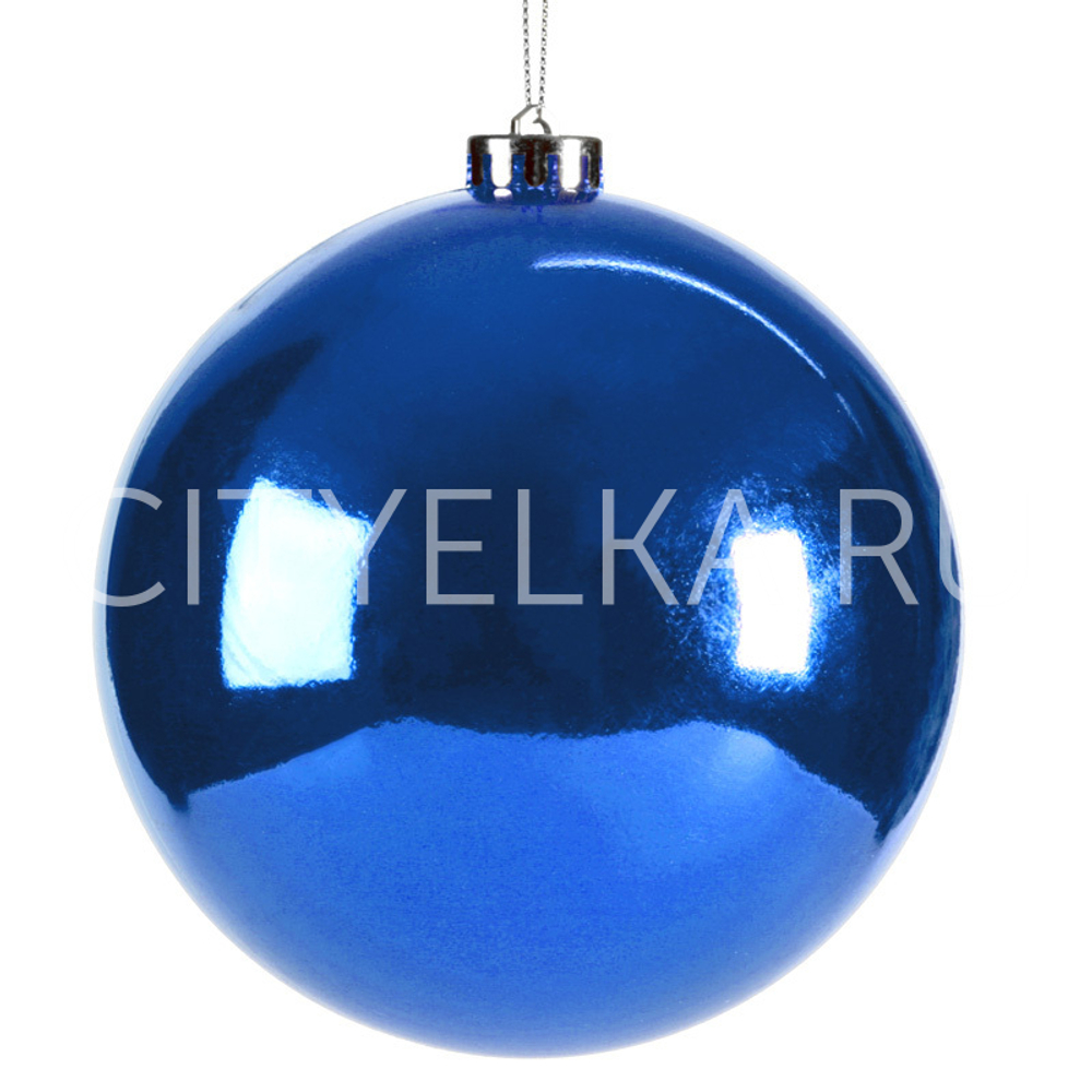Шар пластиковый глянцевый синий