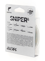 Шнур плетёный Salmo Sniper BP ALL R BRAID х4 Grass Green 120/017