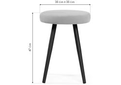 Табурет Сино velutto 28 / черный