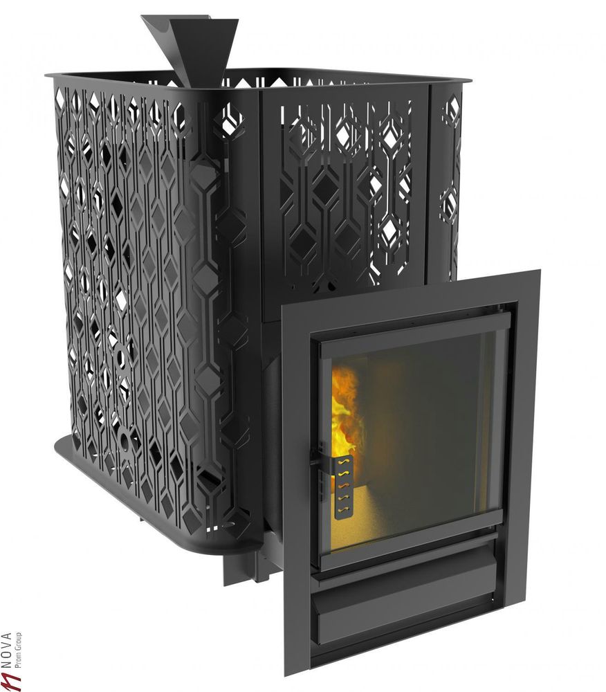 Печь для бани Black Stove Varna 26 (закр. каменка) AISI 430