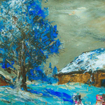 «Дети лепят снеговика»