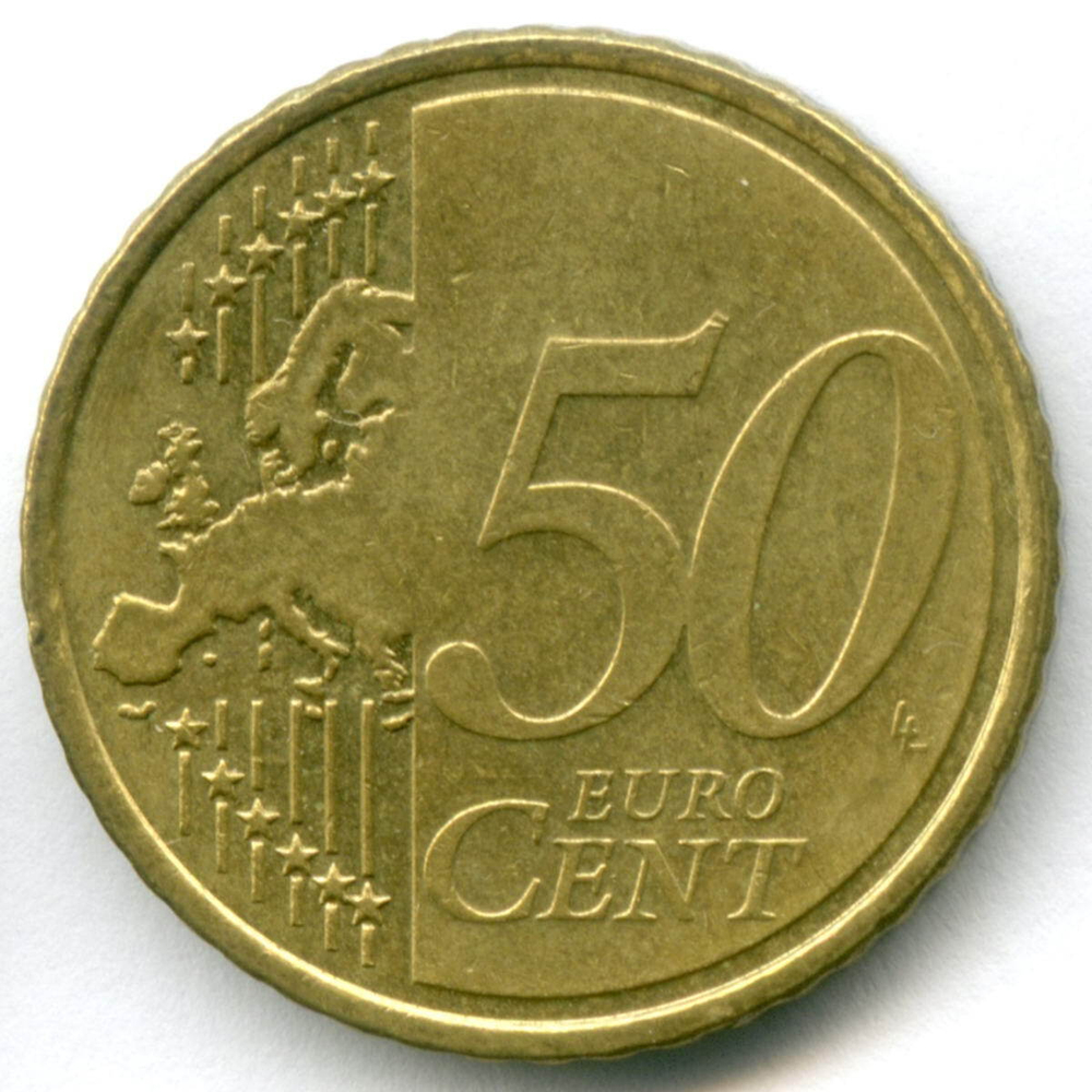 50 евроцентов 2008 год. Кипр. Регулярный выпуск. Нордик XF+