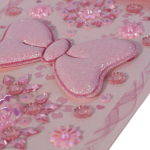 Наклейки-стразы Alingar, акриловые, "Подарочный бант", красный, розовый, фиолетовый, пакет с европодвесом