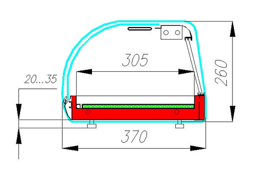 Холодильная витрина Carboma ВХСв-1,8 BAR (A37 SM 1,8-1)