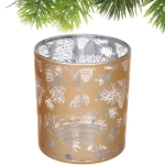 Подсвечник «Зимняя хвоя» 7*7,8 см, Золото