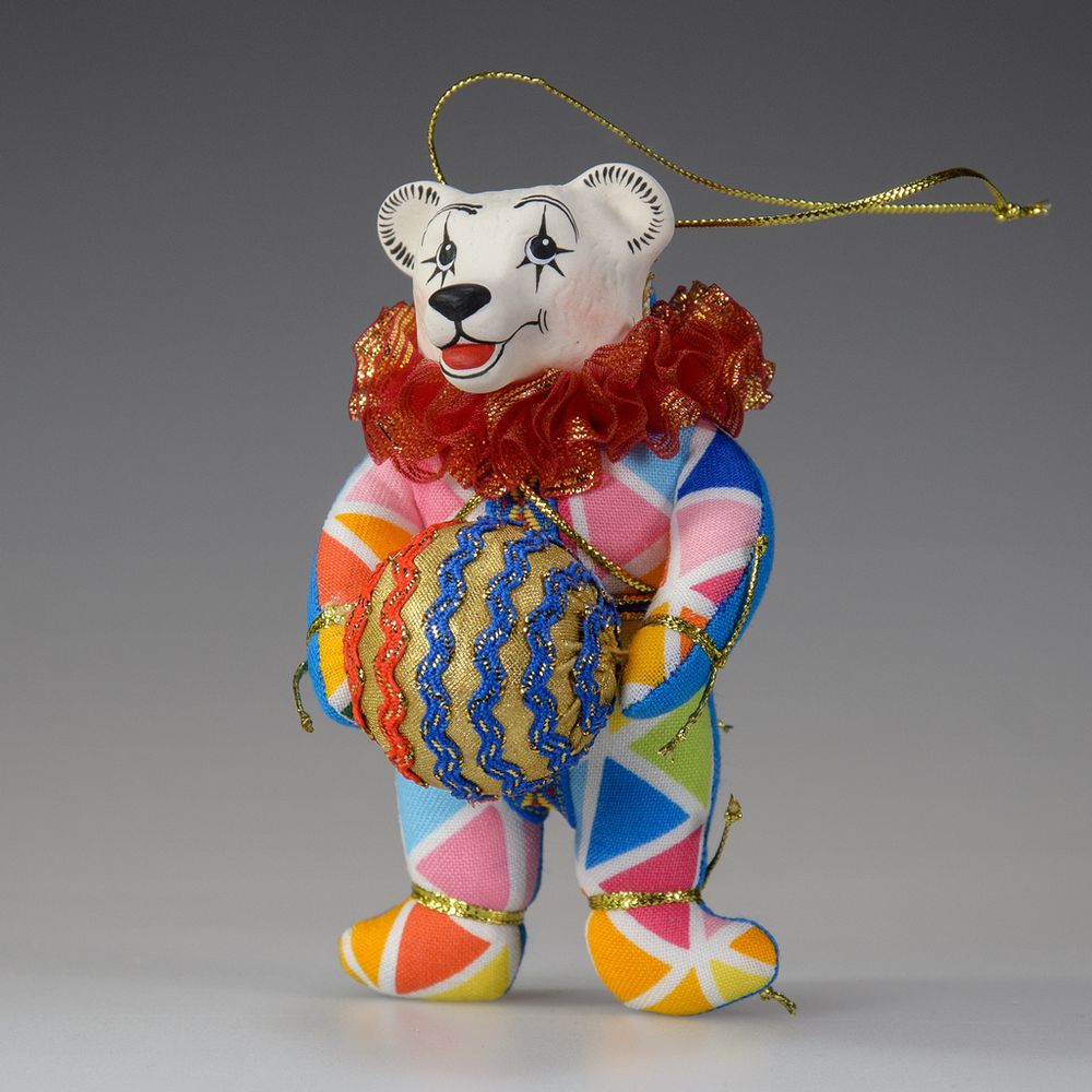 Ёлочная игрушка Медвежонок с шариком