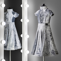 Standart 4-02-08-C | Рейтинговое платье годе для спортивных бальных танцев | Vasileva Dance