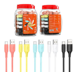 Кабель USB - TypeC BOROFONE BX40 (Mix) комплект 30 шт, 1м