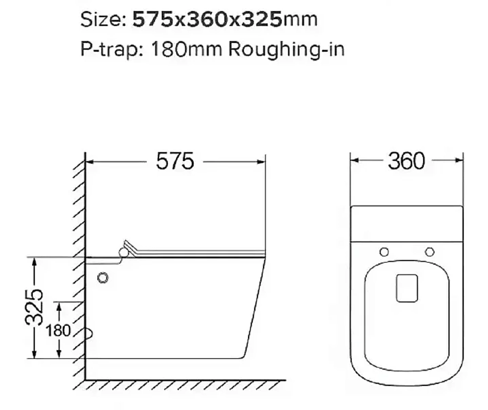 Унитаз подвесной SantiLine SL-5032MB черный матовый, безободковый, с крышкой микролифт