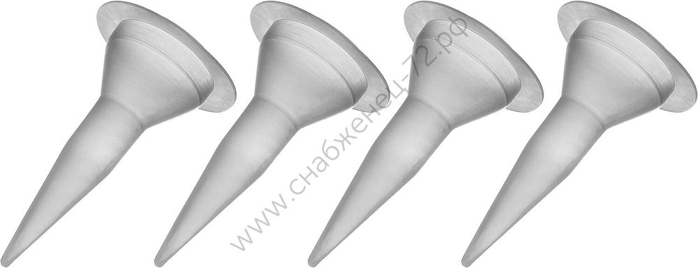 STAYER 4шт., запасные сопла для закрытых пистолетов для герметика, PROFESSIONAL (0673-S4)