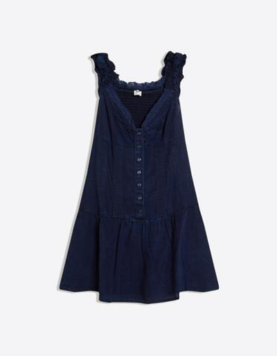 МИНИ-ПЛАТЬЕ ИЗ ДЖИНСОВОЙ ТКАНИ - BERSHKA